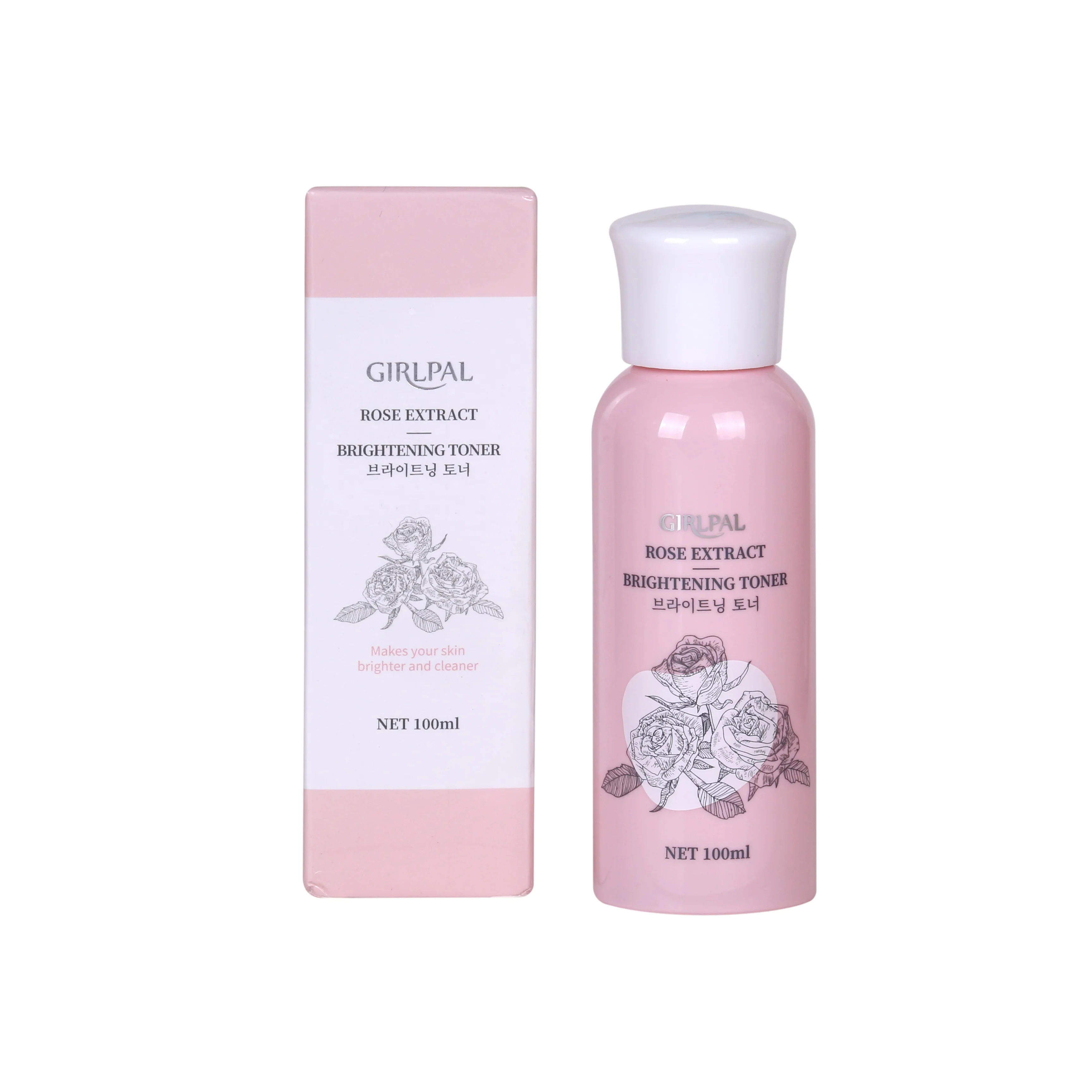 
Customizable Best Quality Face Toner Rose Extract Moisturizing Brightening Face Toner 