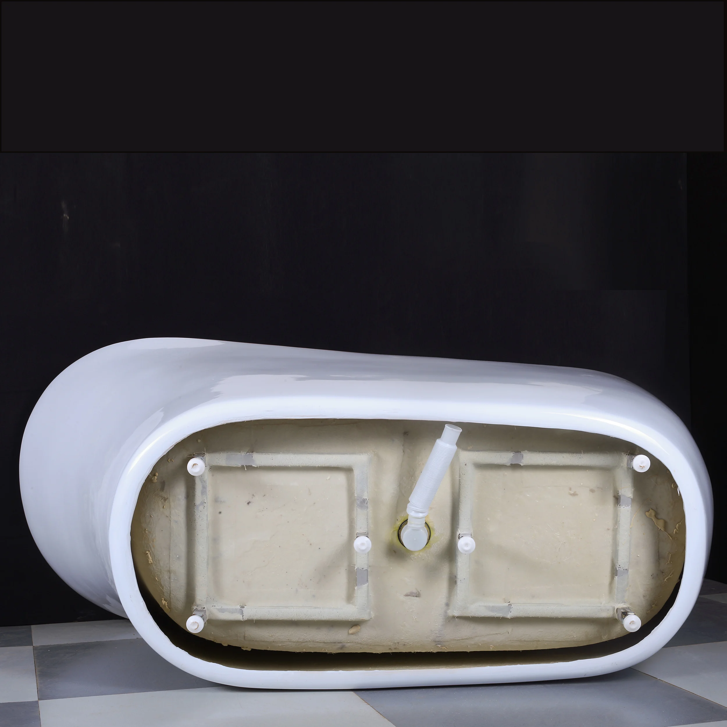 Fashion soaking bathtubs china indoor modern freestanding white acrylic bathtub