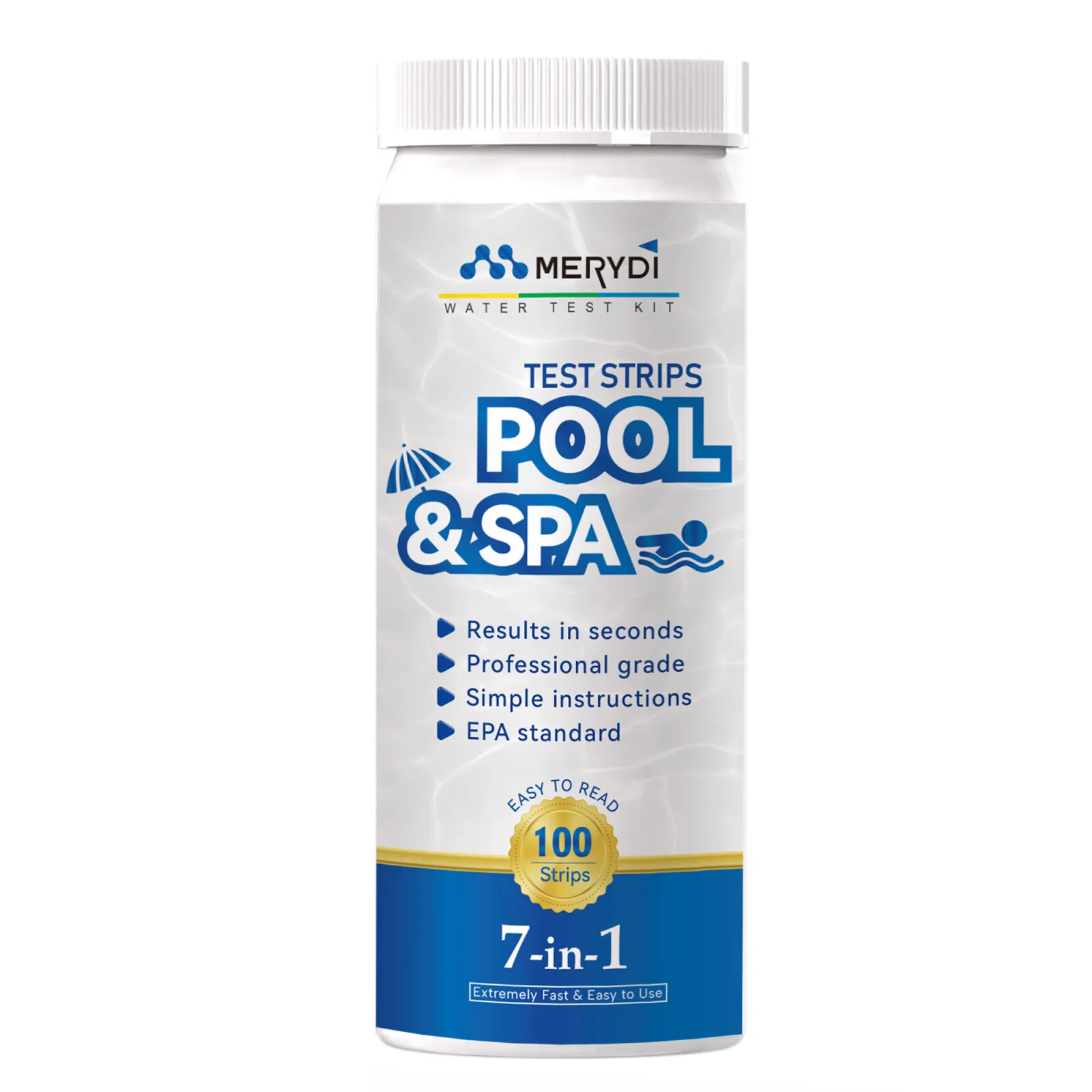 7 in 1 High Quality Precise Swimming Pool Spa Water Test Kit Hot Sale Test Strips Chlorine Shock Calcium Testing Equipment