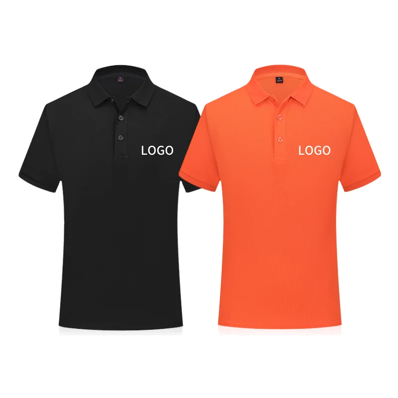 100% хлопчатобумажные мужские футболки поло для гольфа с вышитым логотипом простые рубашки-поло оверсайз коротким рукавом