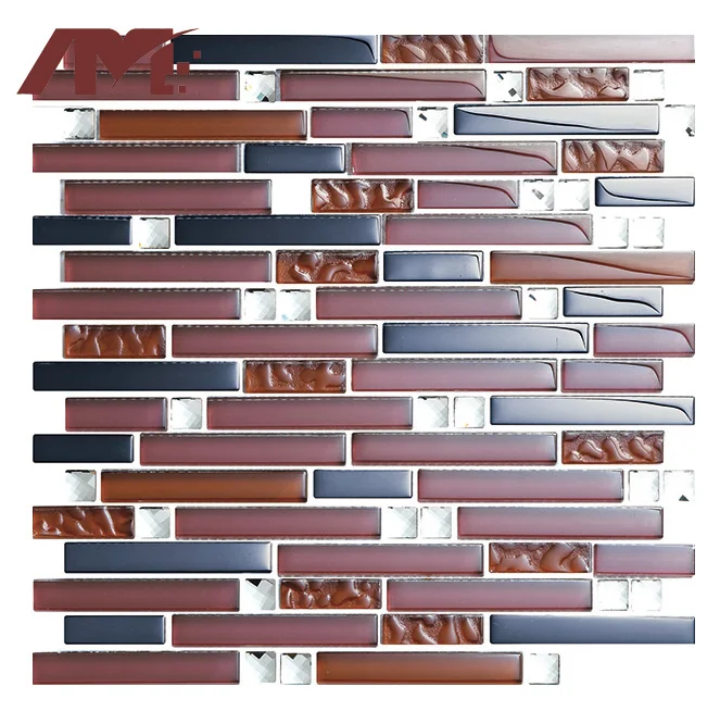 china factory light green bathroom wall crystal glossy glass mosaic tile