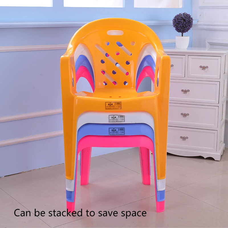 Wholesale High Back Colorful  Outdoor Banquet Party Garden Stool Chair With Arms Stackable Plastic Beach Chair For Events