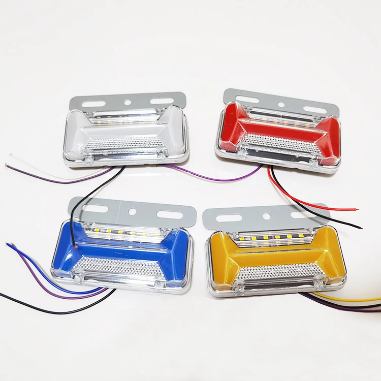 China Manufacturer Wholesale General Purpose Truck Waterproof Five Colors 12V 24V LED Side Lamp