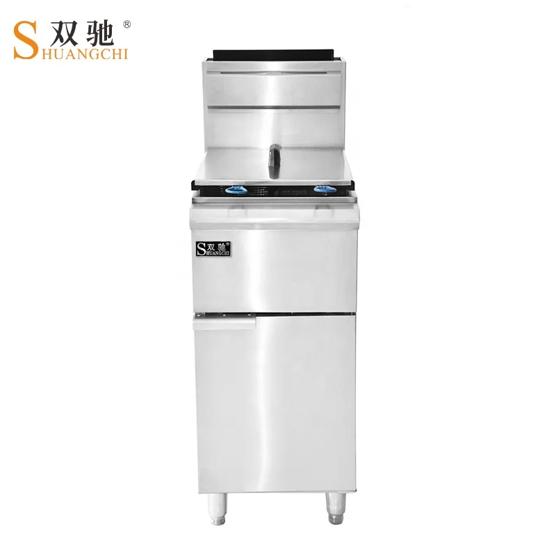 Factory Manufacture French Fries Fryer Machine 50-60L Deep Fryer Free Standing Commercial Gas Chicken Fryer