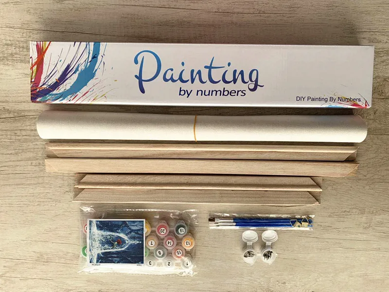 oil hand-painted cartoon cute cat painting by numbers