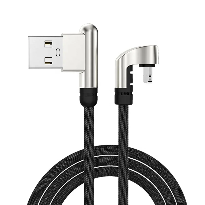 Wholesale Portable Fast Charging Usb 3.1 Type C 180 Degree Elbow 3a Charging And Data Cable For iPhone 12 Mini 11 Pro Max