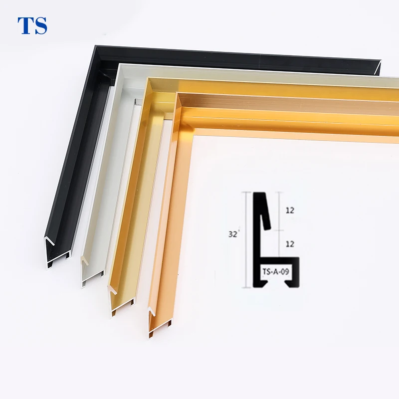 Silver Gold Rose Black Metal Photo Frame Brushed Aluminium Frame For Photo/picture Frame