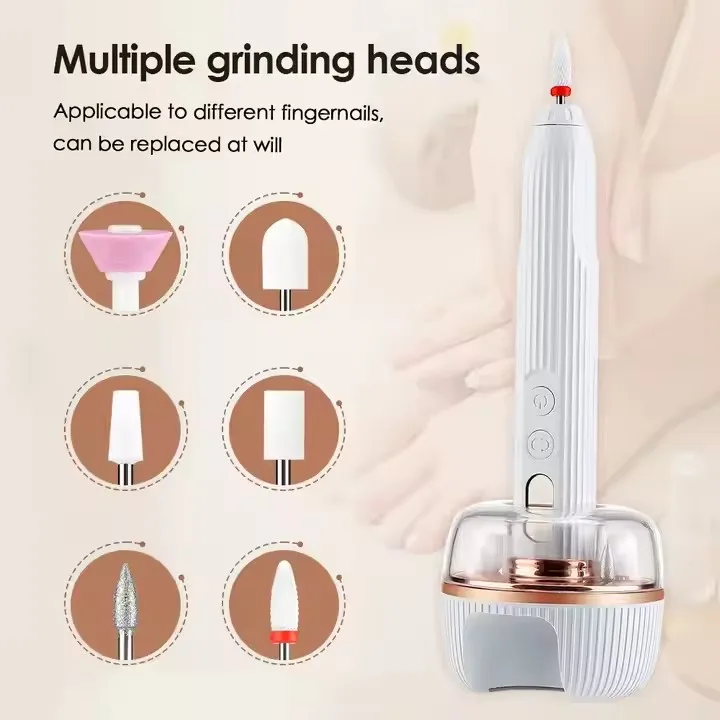 Home and Salon Use Polishing Tool Nail Polisher Portable USB Electric Nail Drill with Uv Nail Dryer