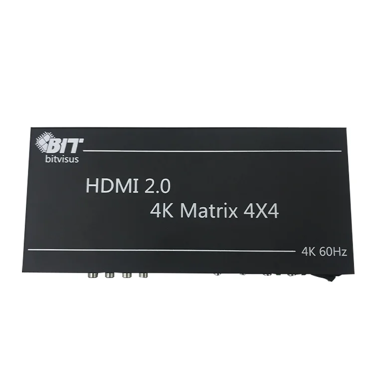 Newest New Support 3D video & Audio AV 4K 60Hz 4X4 Hdmi Matrix Switcher