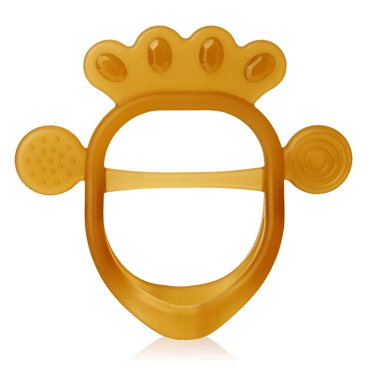 Termichy Pineapple Shaped Teether BPA Free Soothe Babies Sore Gums Wearable Silicone Baby Teether