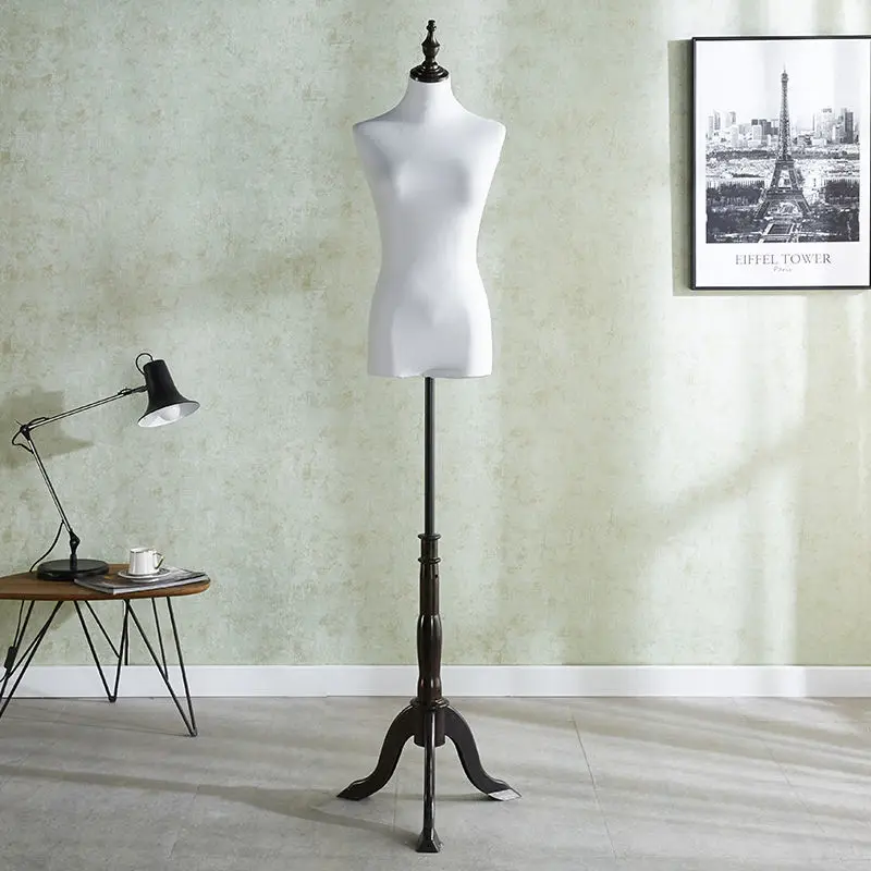Fashion Female  Cheap Foam Tailor Torso Half Body Mannequin with Base Women Style Stand  Adults   Display Mannequins Model