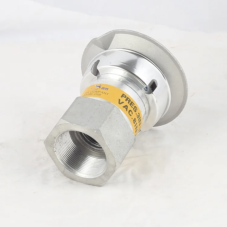 professional manufacturer high quality aluminum pressure vacuum vent safety relief valve  for fuel tanker