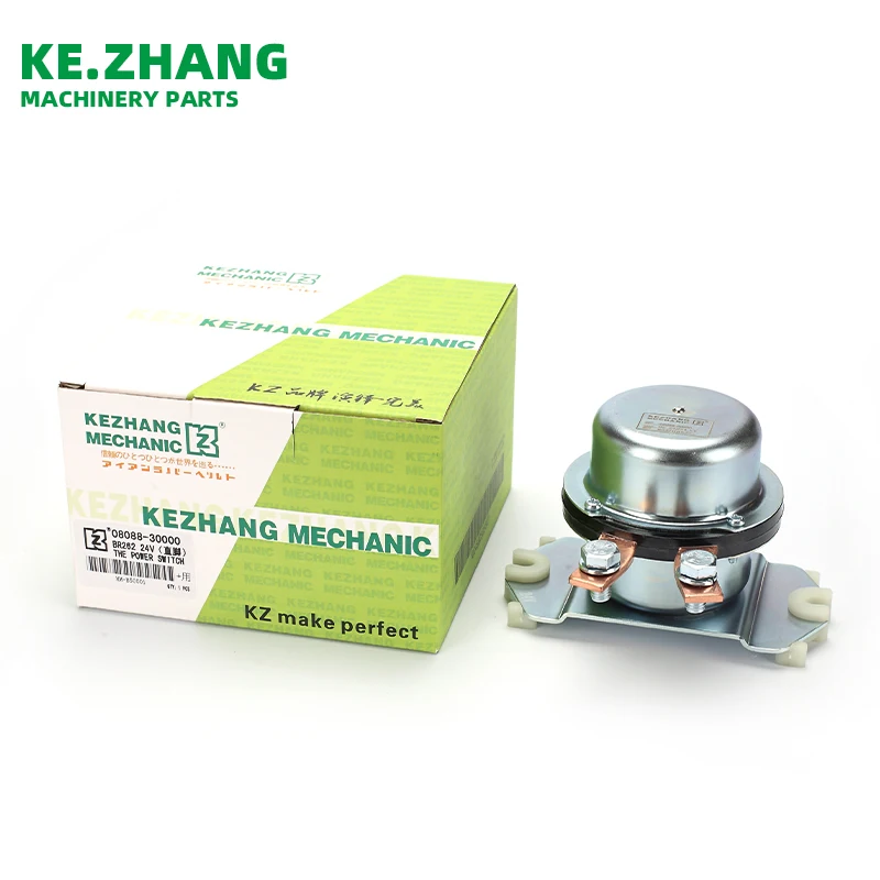 Kezhang Mechanic excavator Power Switch battery relay 12V 24V BR266 BR262 08088-10000 08088-30000 for excavator spare parts