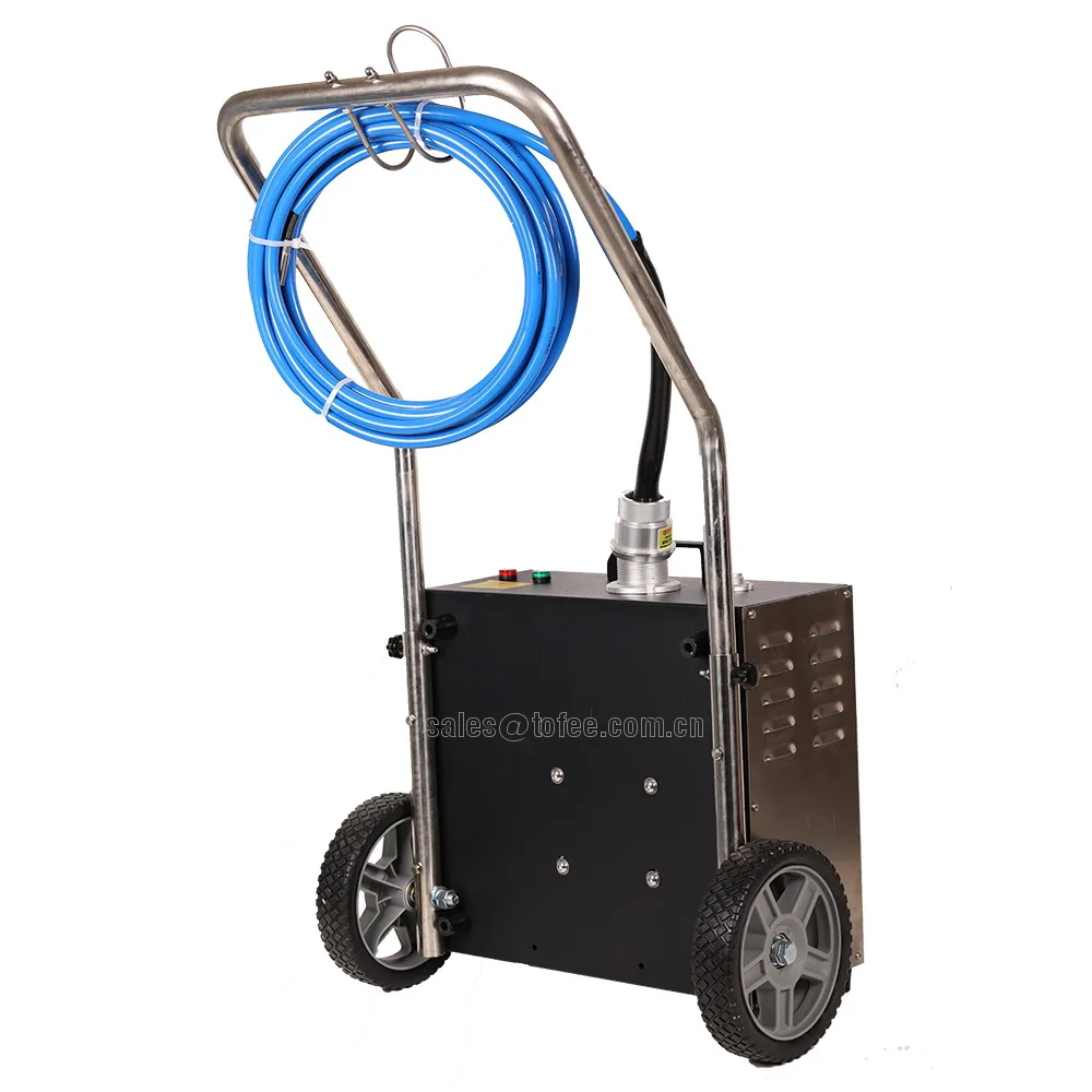 tube cleaner/tube brushing machine for chiller boiler heat exchanger