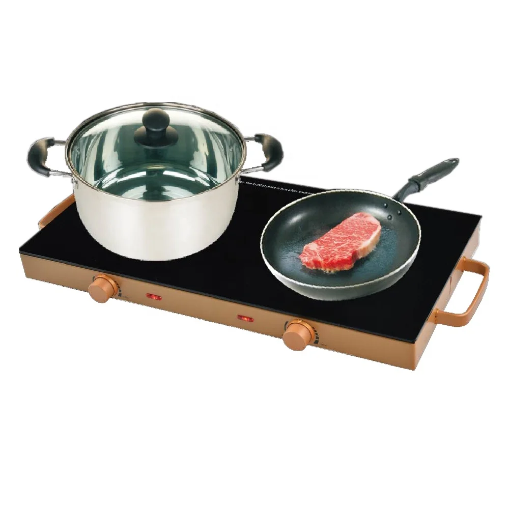 Customized energy saving stainless steel portable cooker 2000W burner electric ceramic infrared cooker for home&restaurant