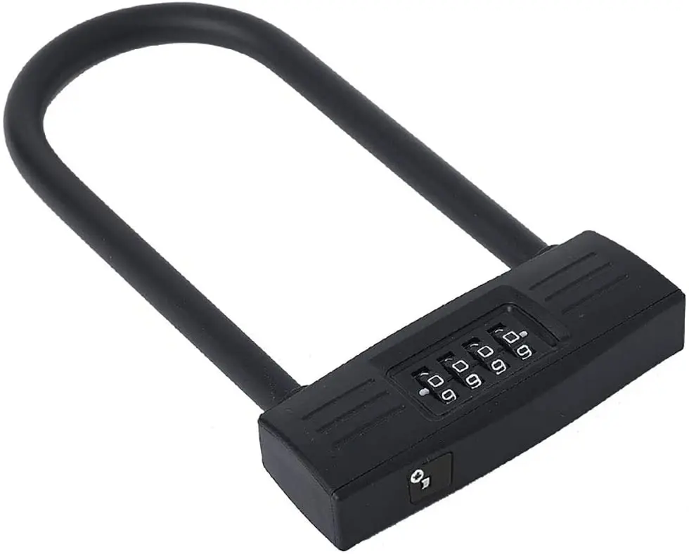 New Image Bike 4 Digit Security Coded  Anti Theft U-share Lock For Electric Bicycle Bike Accessories
