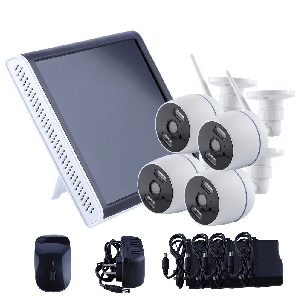 Security 4 Hd 3mp NVR Camera Cctv Systeem 4ch System Support Poe Nvr Kit Surveillance System