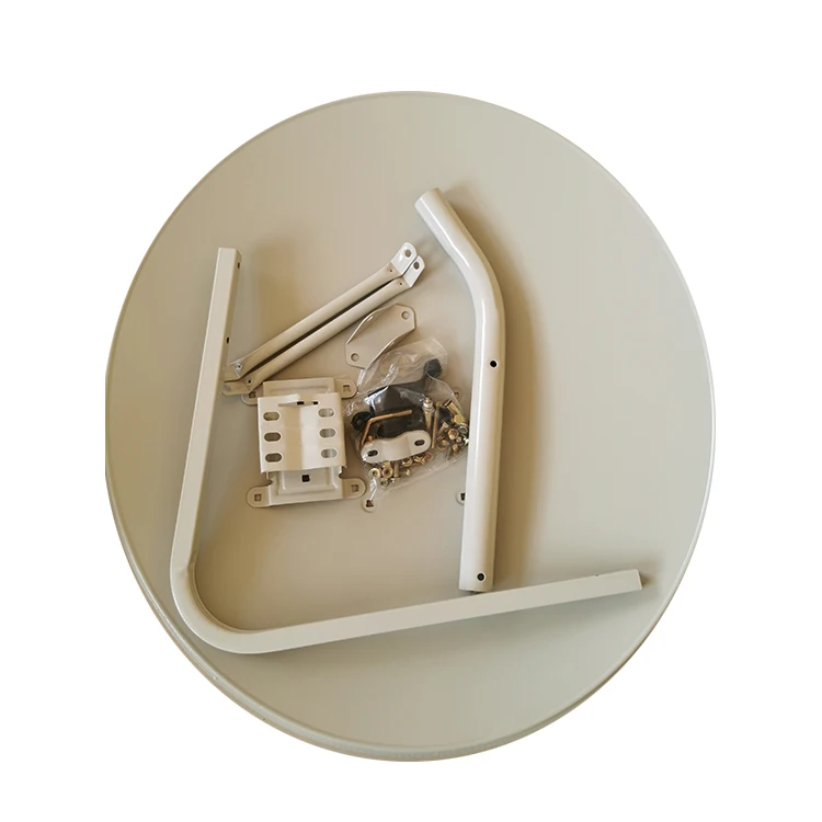 S KU-60 big parts0.5mm-0.6mm KU band 65cm satellite dish antenna ground mount tv antenna