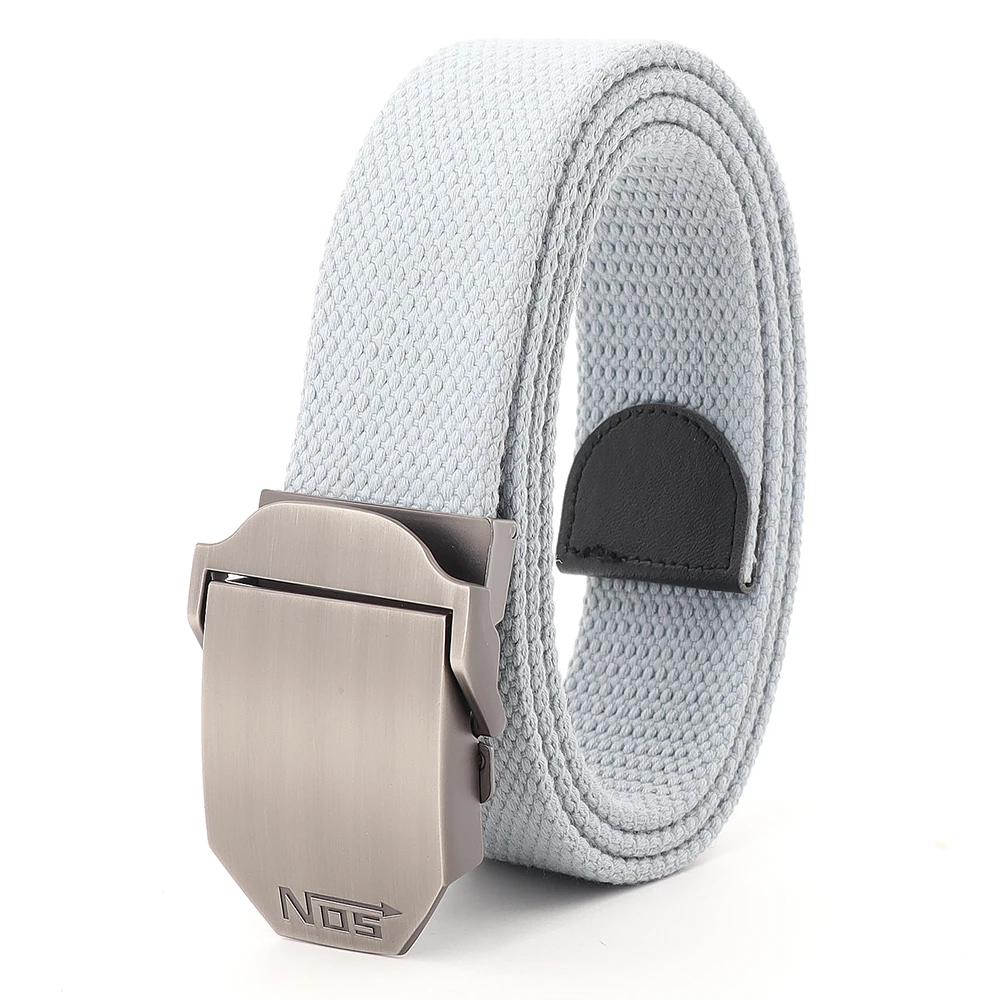 Wholesale outdoor sports environmental protection cotton webbing canvas metal buckle lightweight breathable mountaineering belt