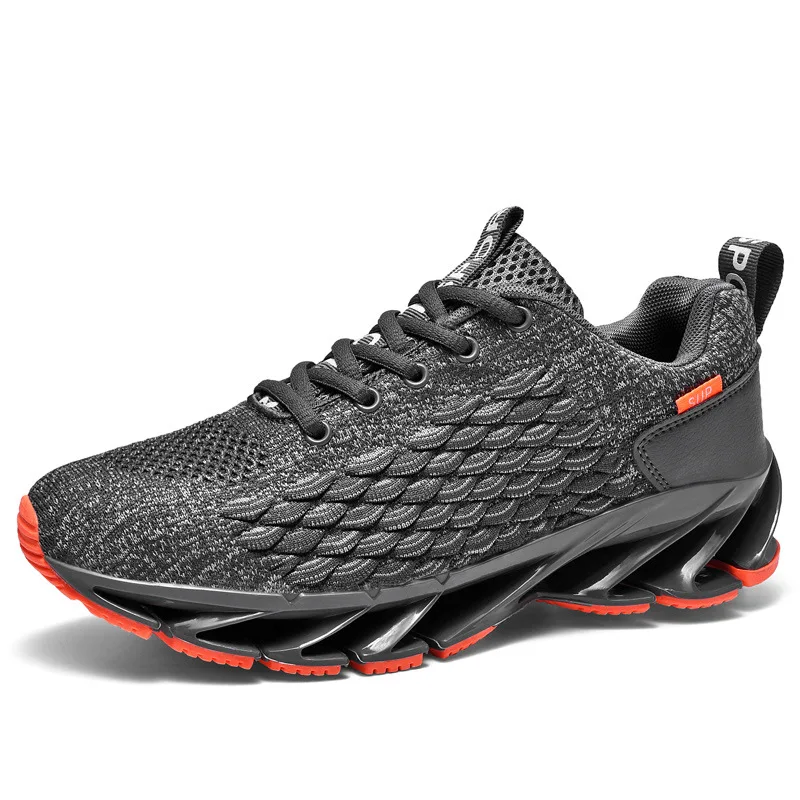 Youngway Stylish Breathable Knit Upper Men Sports Shoes with -E-TPU Sole fitness clothing fitness shoes Men Sneakers