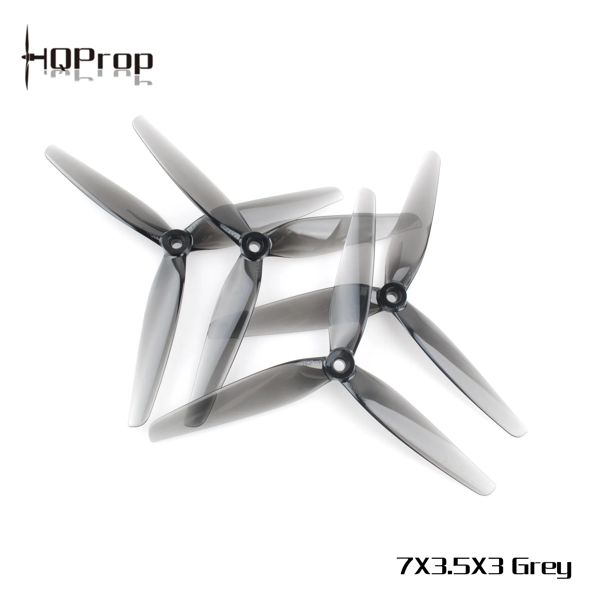 HQProp 7X3.5X3 7035 Light Grey (2CW+2CCW) Poly Carbonate