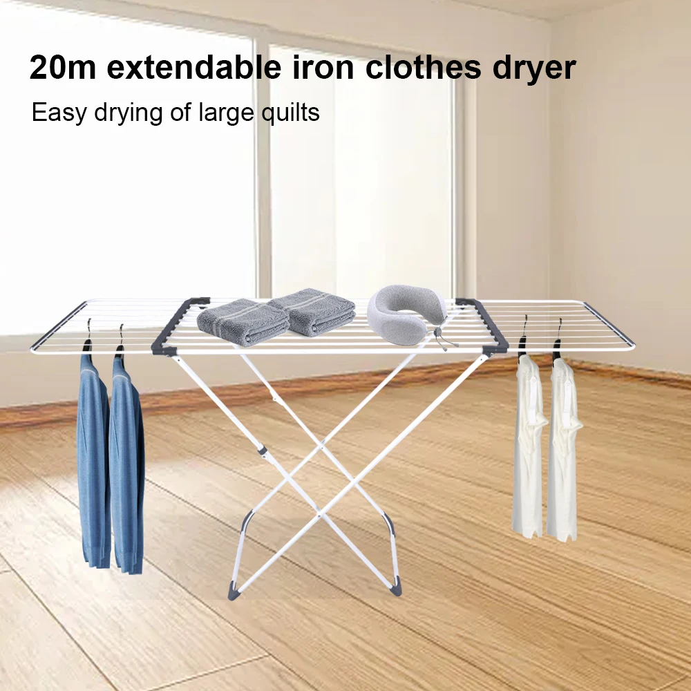 Top Quality Single Layers Hanger Clothes Drying Rack Folding Clothes Rail Extendable Drying Rack For Clothes