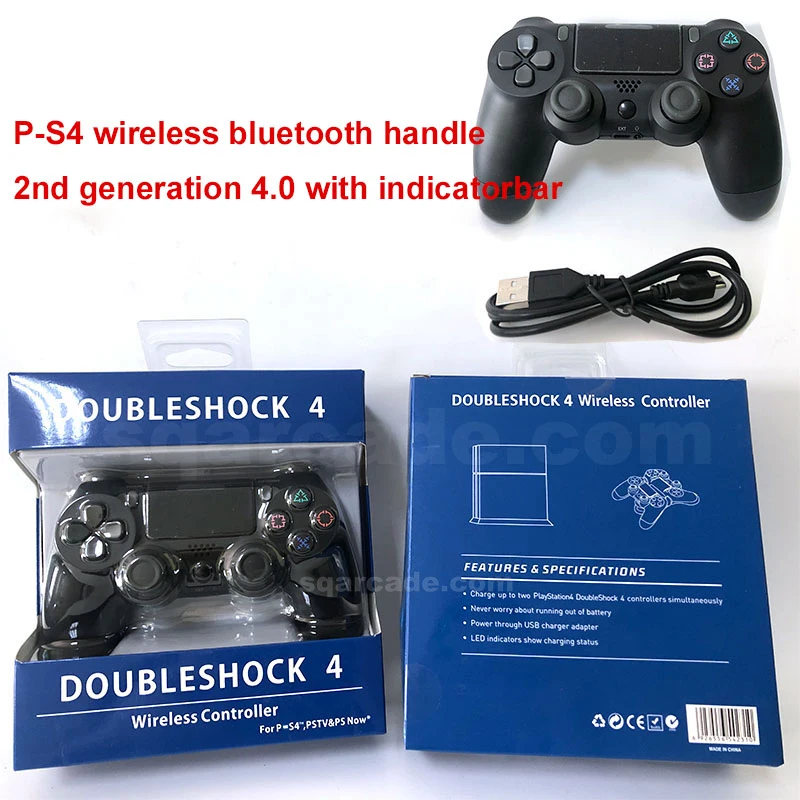 With Logo gamepad ps 4 game controller for ps 4 wireless remote control joystick 62 colors pc dual motor vibration controller