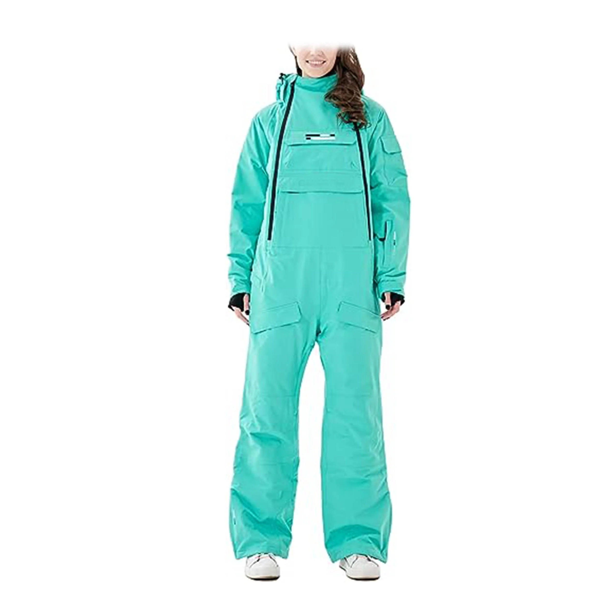 Ski Winter Jumpsuits Snow Suit Ladies Winter Waterproof One Piece Snowsuit