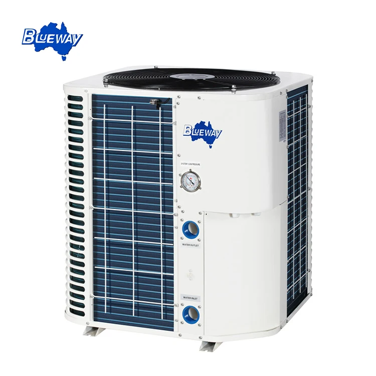 Commercial Grey Color R417A Refrigerant Dc Inverter Swimming Pool Heat Pump