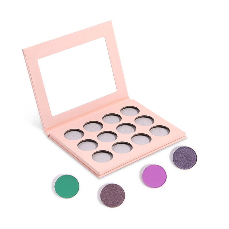 MAKEUP Popular High Grade 12 Colors Nude Glitter Private Label Eyeshadow Palette Halloween Masquerade Party