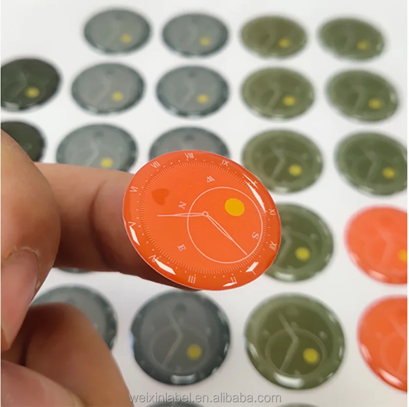 Custom OEM/ODM resin dome label sticker clear PVC substrate colorful printing epoxy trademark gel logo epoxy resin sticker
