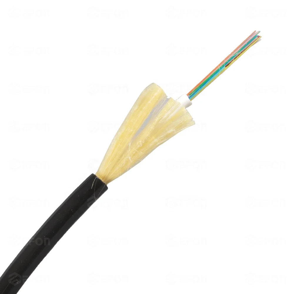 FTTH Tight Buffer GJFJV Fiber Optic Technology Indoor optical cable 24 core fiber optic cable