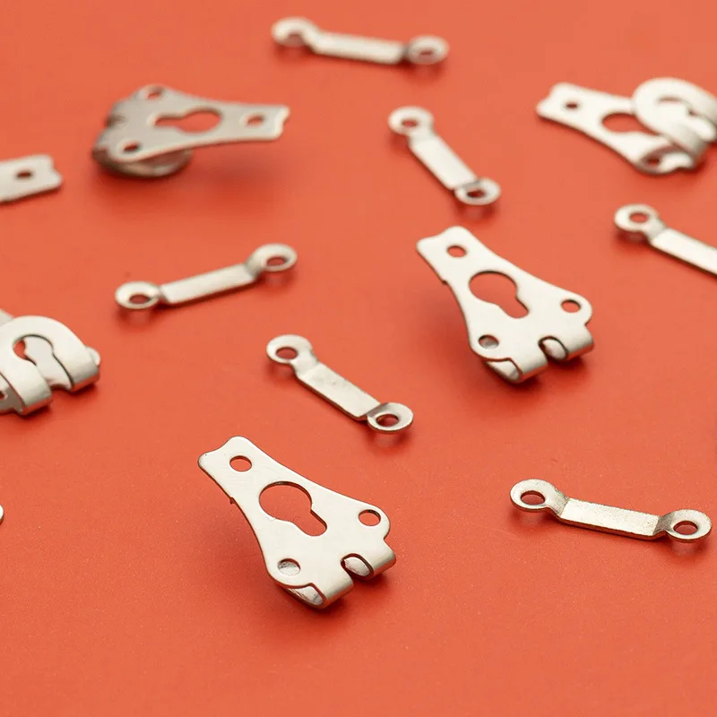Factory custom Metal brass small trouser hook and bar for pants sewing trouser hooks and bars