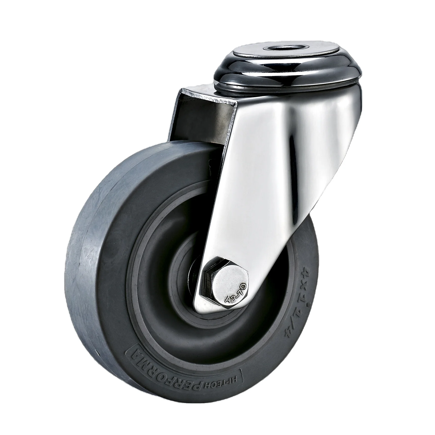 100mm Stainless Steel Swivel  Rubber Caster Wheels