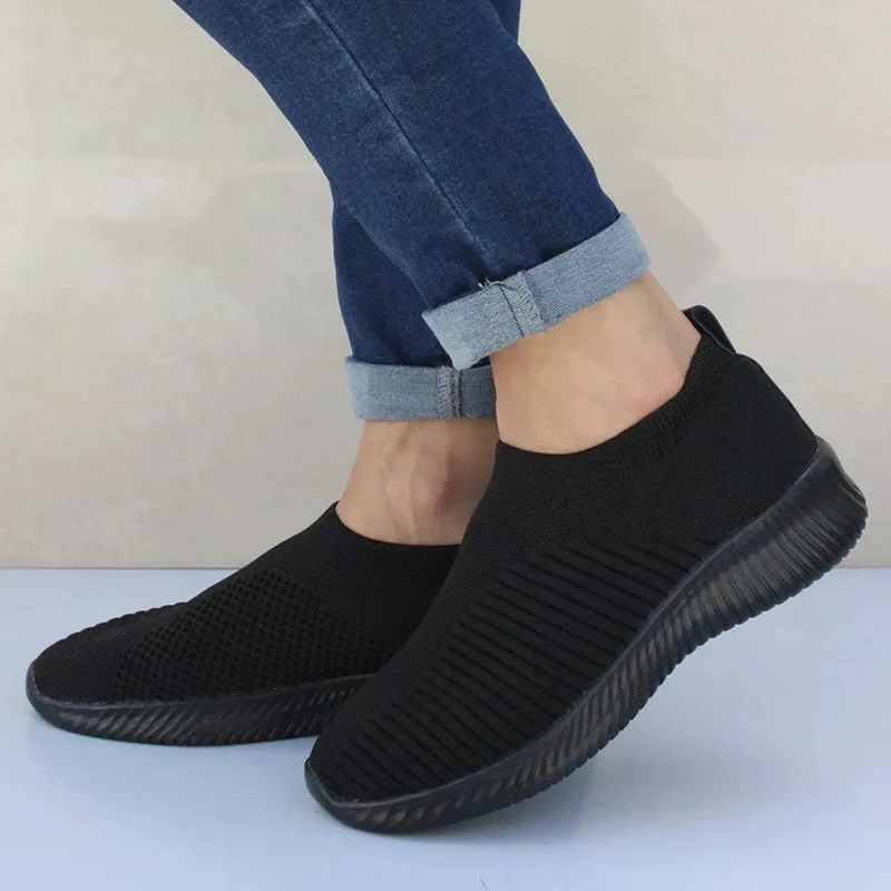 Breathable Women Shoes Spring Summer Slip On Flat Female Shoes Plus Size Loafers Flats Dropshipping