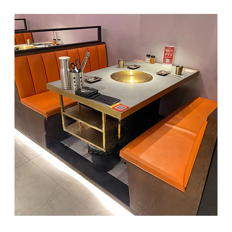 Korean BBQ Tables for Restaurant Smokeless  Equipment  Charcoal Grill Tables