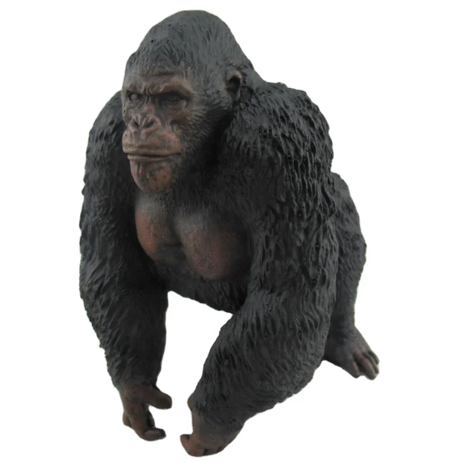 
Desk Bronze statue Chubby gorilla statue for Decor 