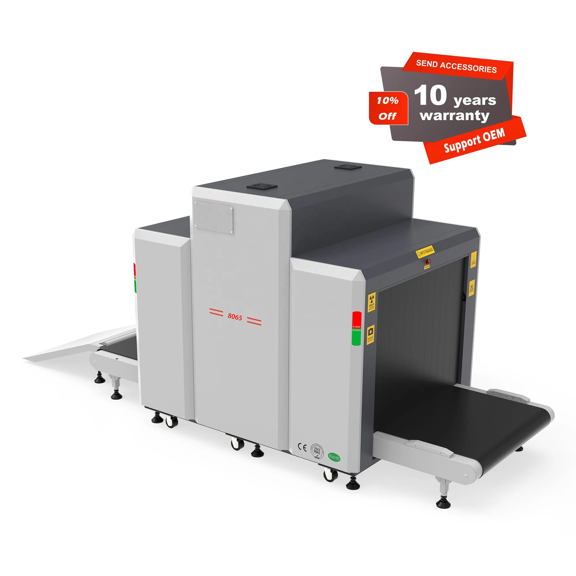 8065 X-Ray Security Inspection Equipment Xray Luggage Baggage Scanner Machines For Airport Subway from fjwx price