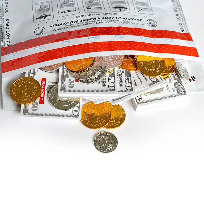 Cash Register Bank Deposit Money Bands Bank Bag Security Tamper Evident Tape Sealing Cash Evidence Deposit Bags
