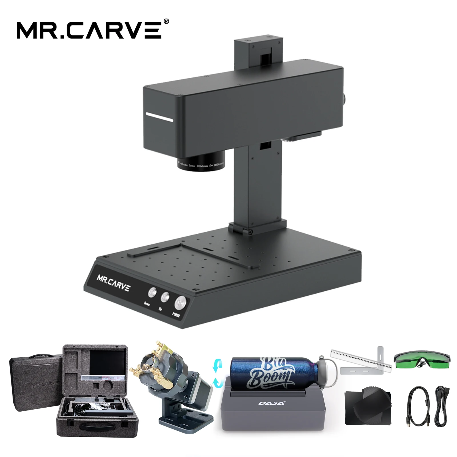 Лазерный принтер DAJA MR CARVE M4 мини оптоволоконный лазерный портативный маркировочный для всех металлов и неметаллических