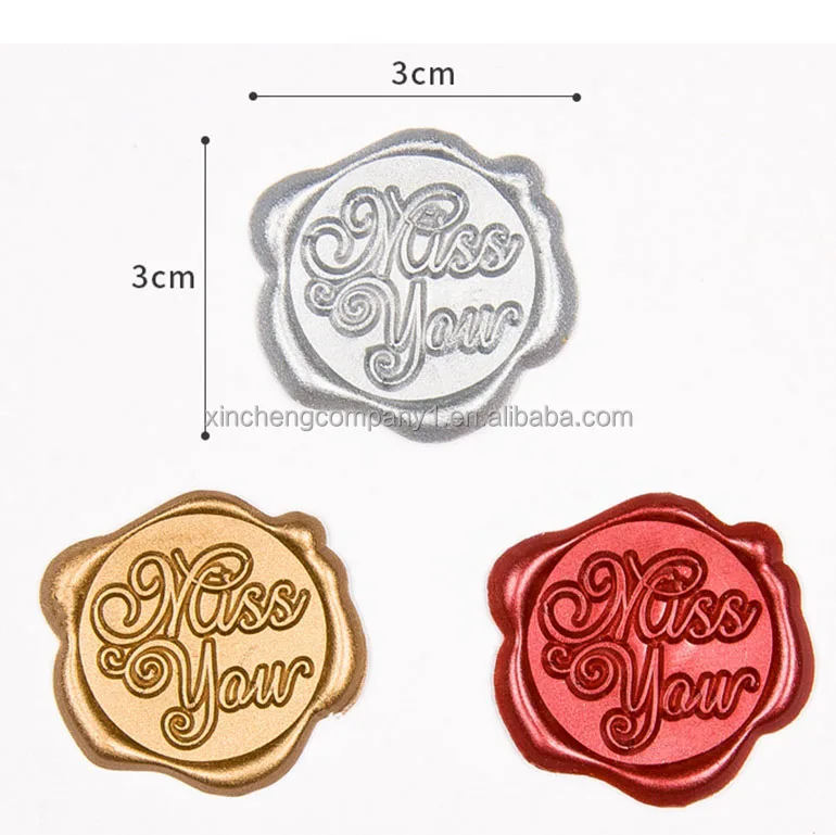 Custom wedding self printed stamp name seal creative sealing wax thank you Letters logo pictures customized sealing wax stamp