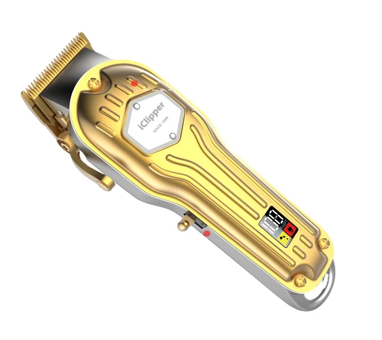 IClipper-K9S Wireless Metal Electric Clippers Hair Cut Machine Men Cordless Professional Hair Clipper