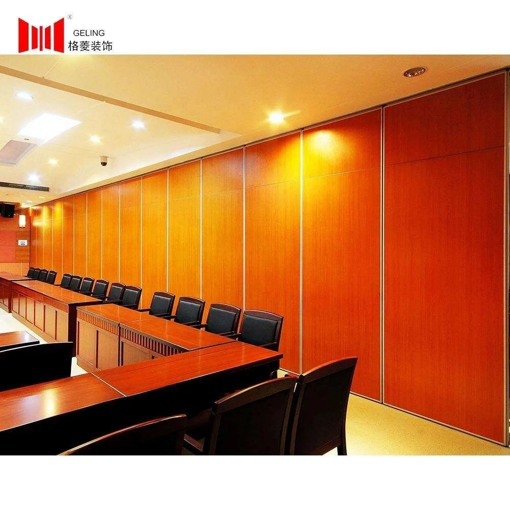 65mm luxury customized acoustic hotel movable fold wall partition with door temporary walls