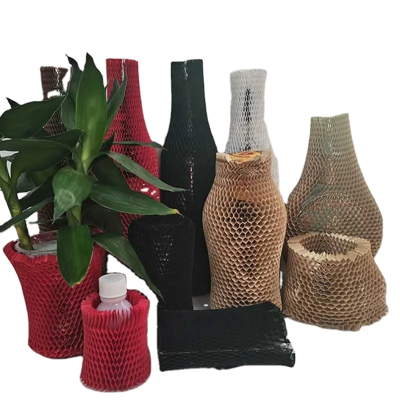 Environmentally Friendly Biodegradable Recyclable Paper Honeycomb Wrap Honeycomb Kraft Paper Packaging Sleeve