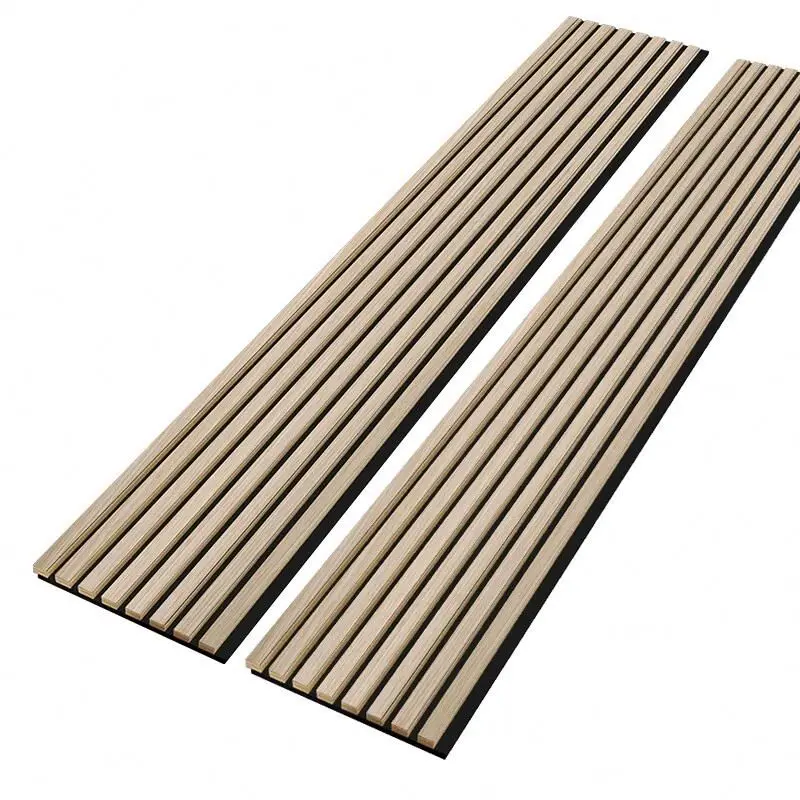 Akupanel Slatted Interior Acoustic panel wood mdf soundproof Acoustic panel wall panels boards