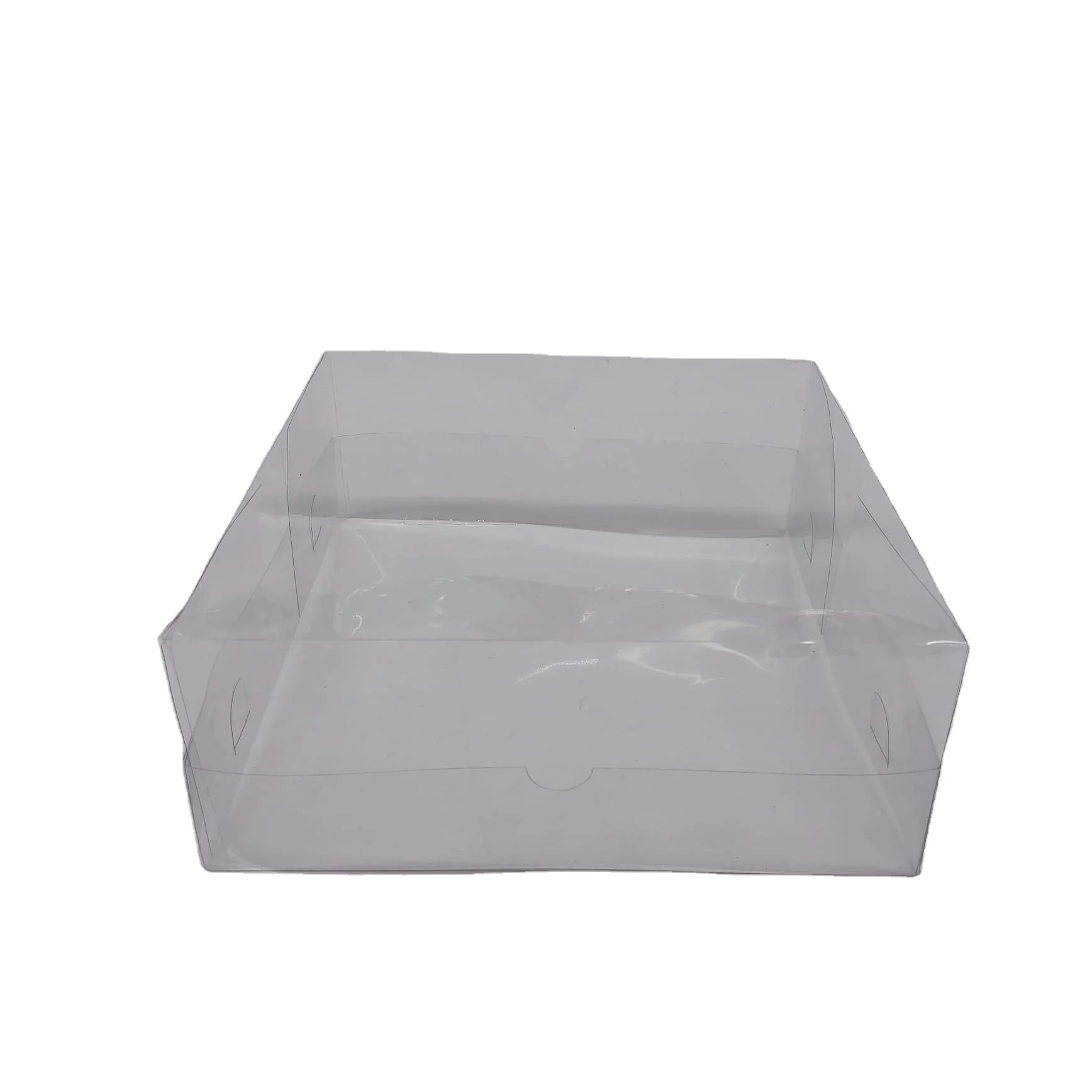 Made in Turkey Clear Transparent Acetate plastic packaging box with paper lid Custom Folding PET PVC PP Acetate Plastic