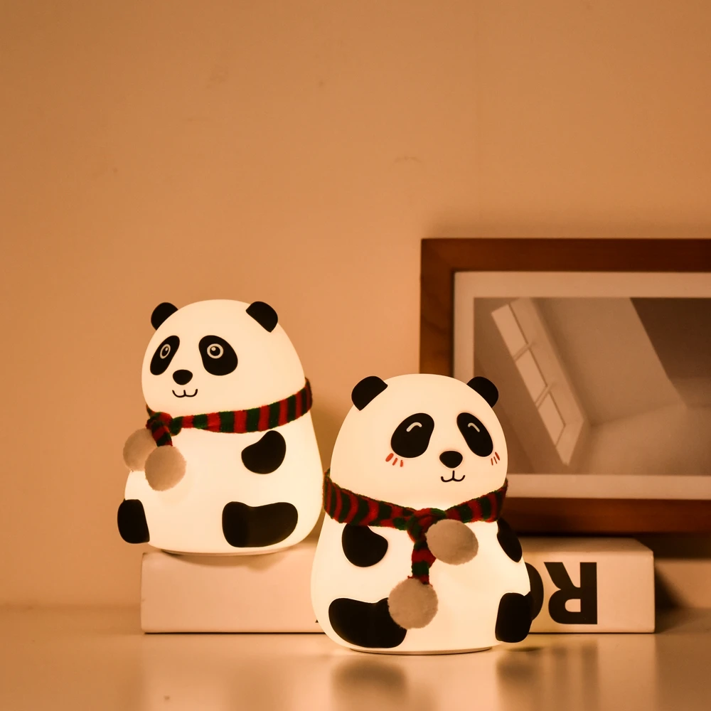 Hot Selling Kids Baby Nursing Silicone Kawaii Night Light Panda