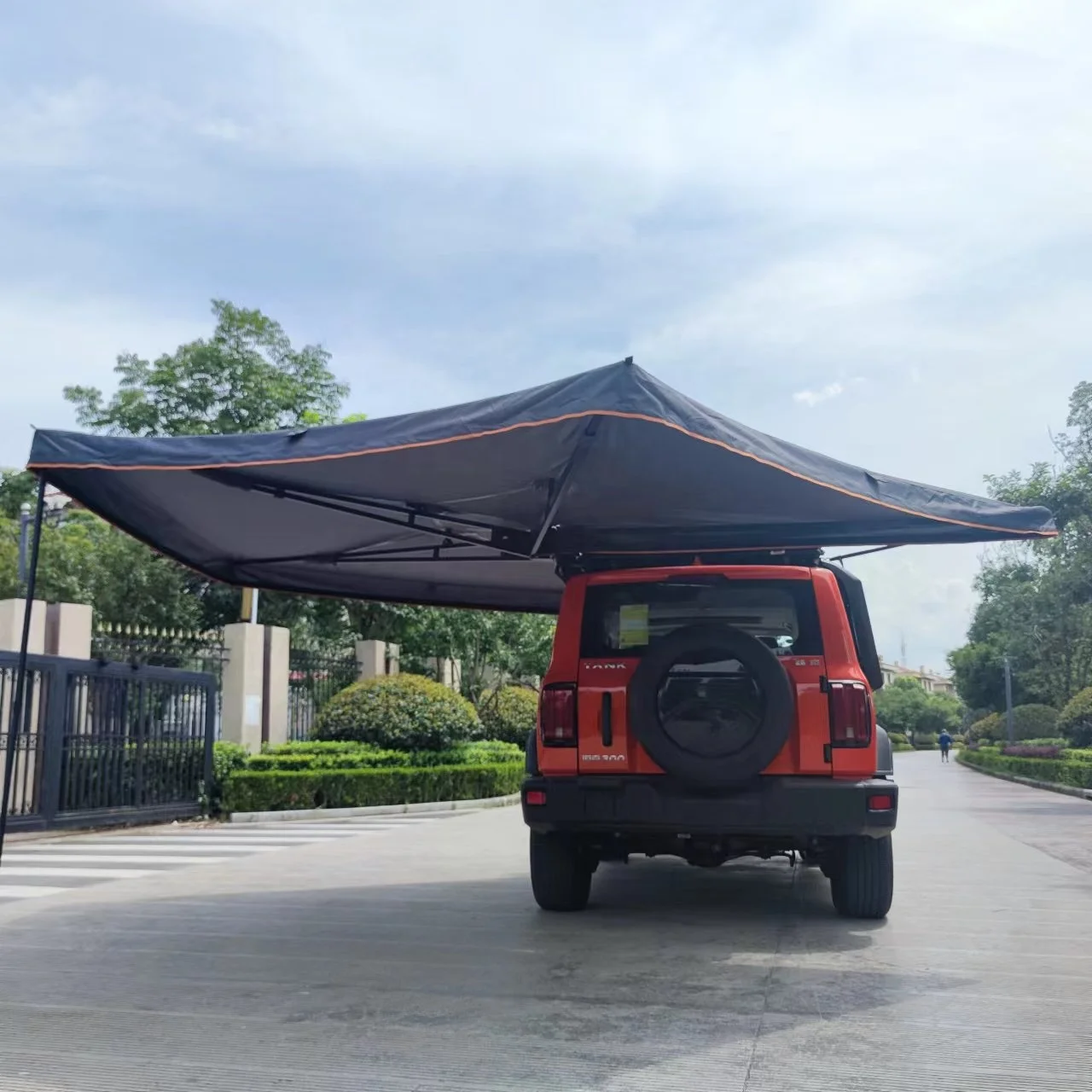 OEM/ODM retractable  camper 270 degree freestanding  car side awning roof top tent folding awning  for car
