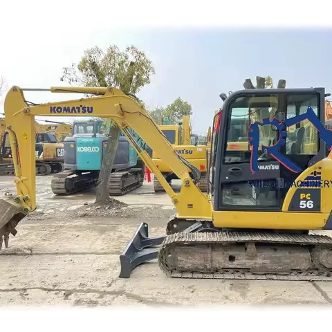 Экскаватор Komatsu PC56 хорошее состояние высокая рабочая эффективность подержанный экскаватор pc56 PC60 PC70