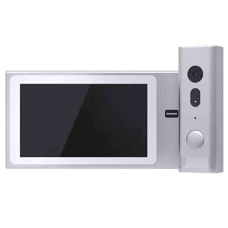 7''Inch 2 Wired Video Intercom Visual Video Intercom Doorbell Camera Kit Support Unlock
